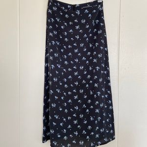 Brandy Melville floral midi skirt